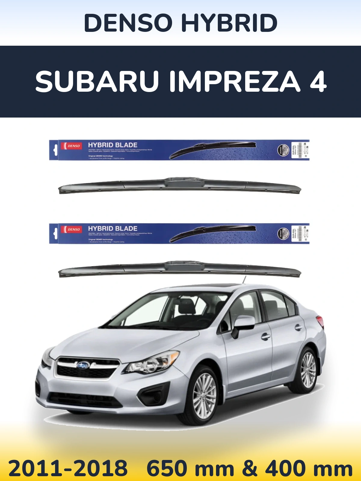 Torkarblad Denso Hybrid för Subaru Impreza 4