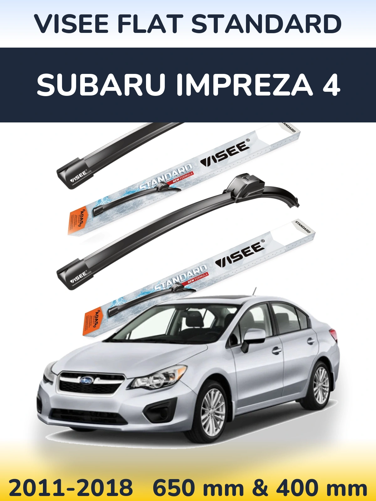 Torkarblad VISEE FLAT STANDARD för Subaru Impreza 4