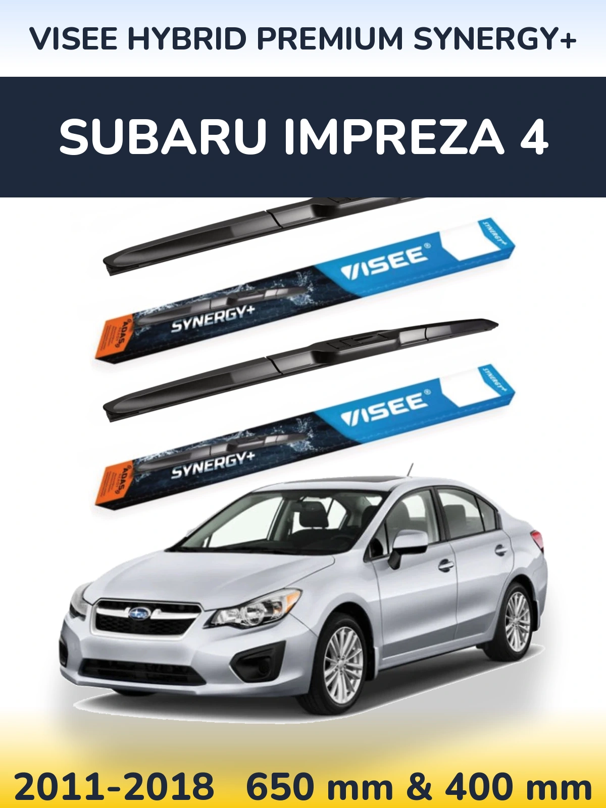 Torkarblad VISEE HYBRID PREMIUM SYNERGY+ för Subaru Impreza 4