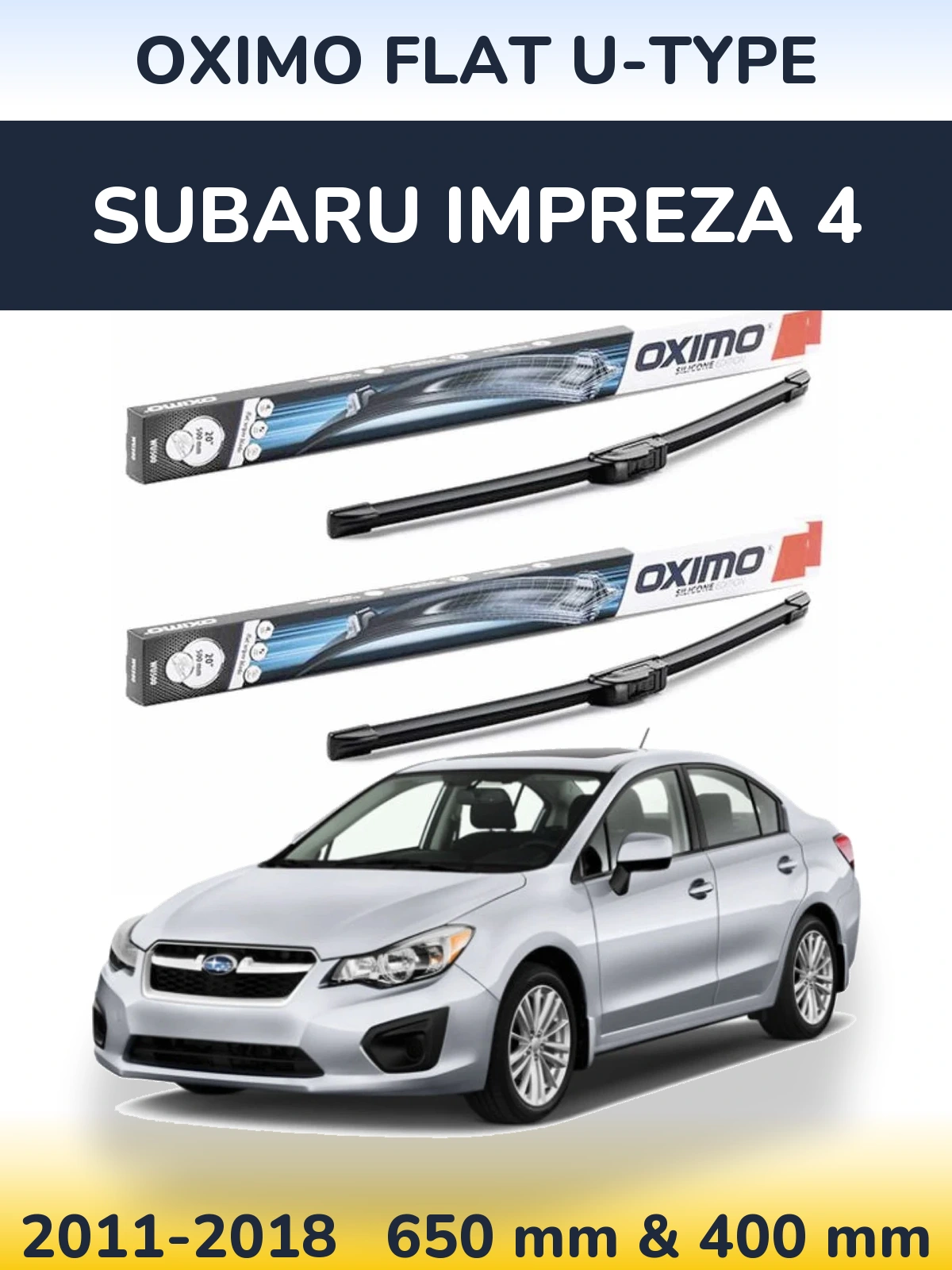 Torkarblad Oximo Flat U-type för Subaru Impreza 4