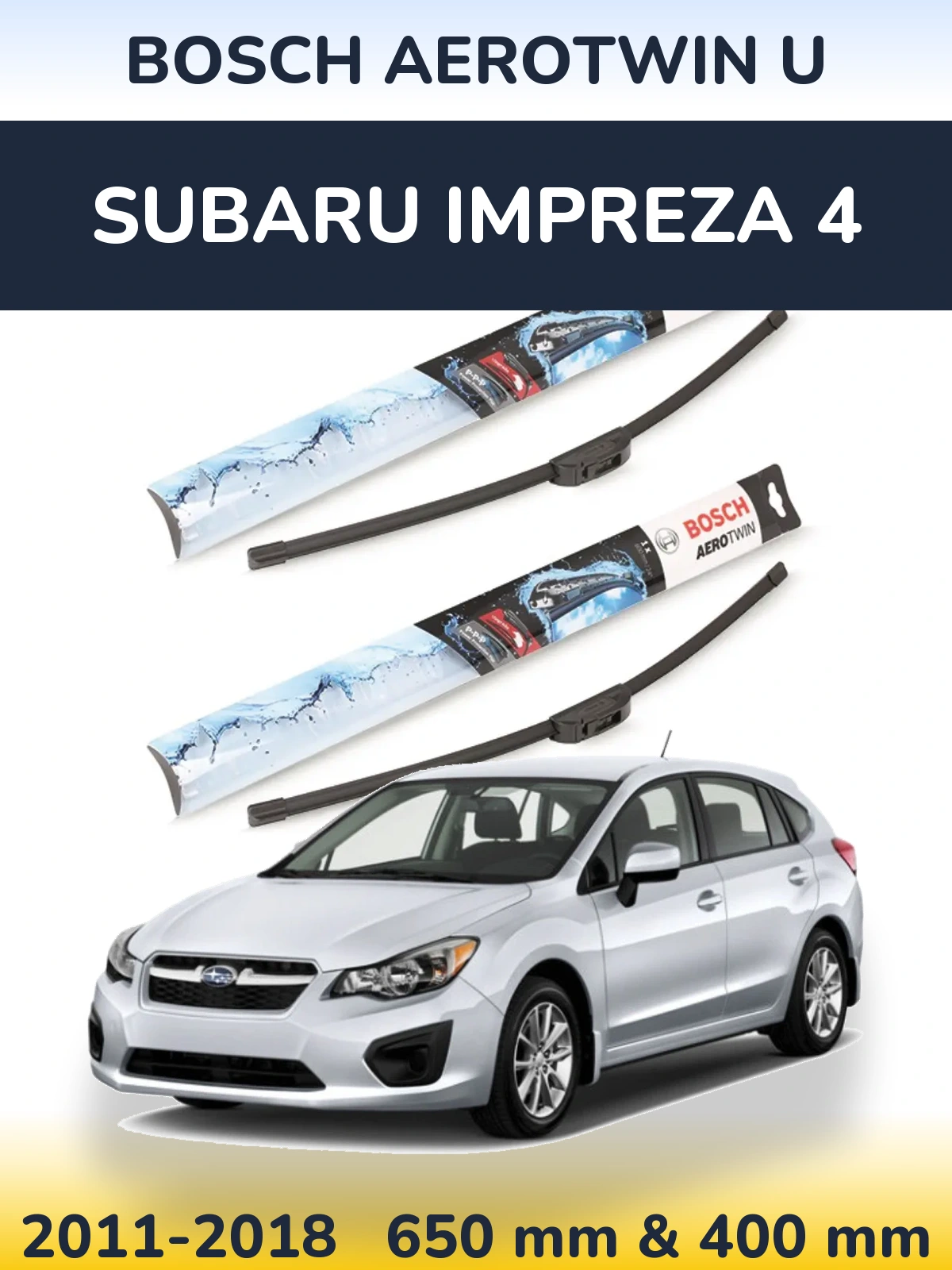 Torkarblad BOSCH AeroTwin U för Subaru Impreza 4