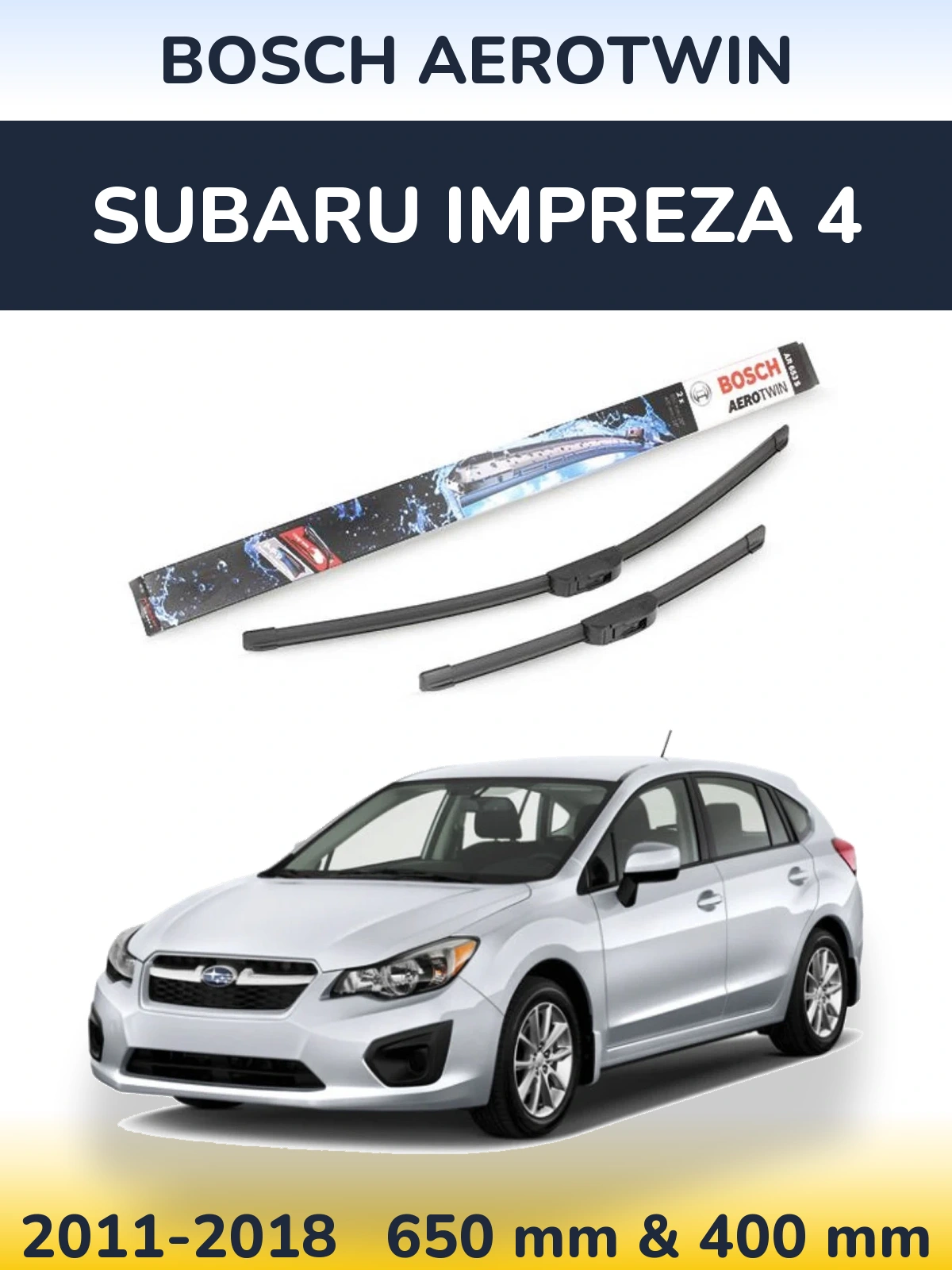 Torkarblad BOSCH AeroTwin för Subaru Impreza 4