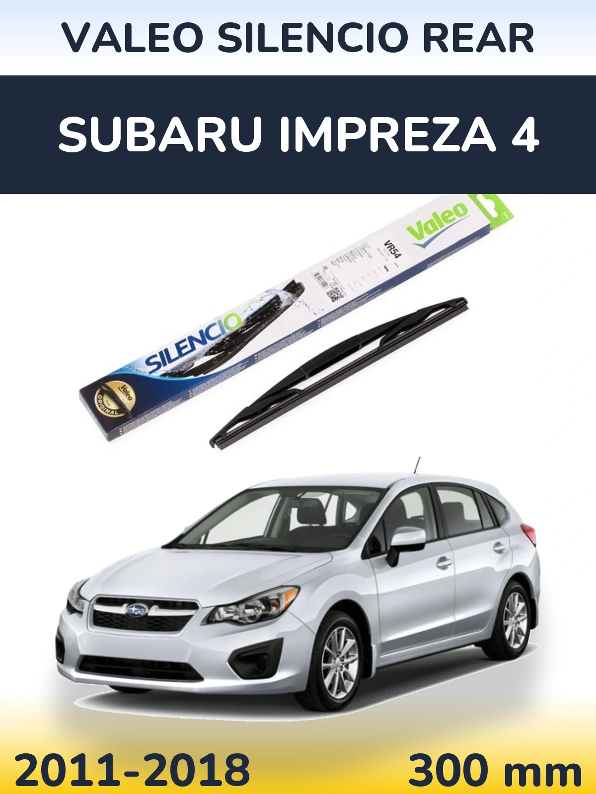 Torkarblad Valeo Silencio Rear för Subaru Impreza 4