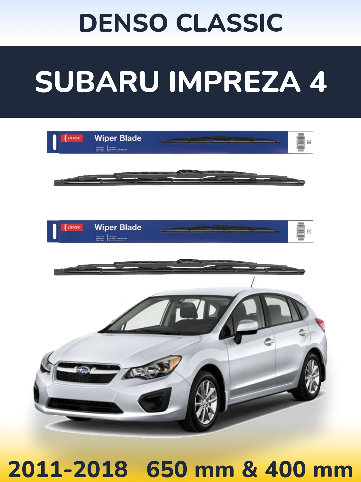 Torkarblad Denso Classic för Subaru Impreza 4