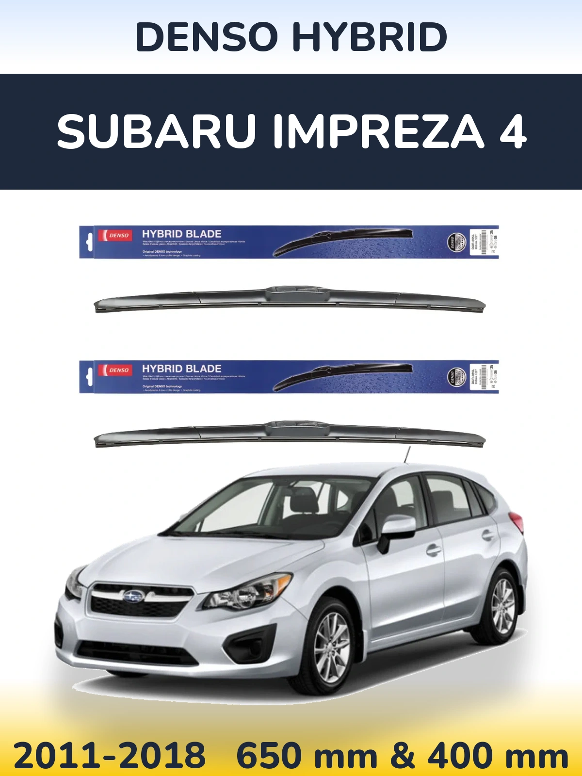 Torkarblad Denso Hybrid för Subaru Impreza 4