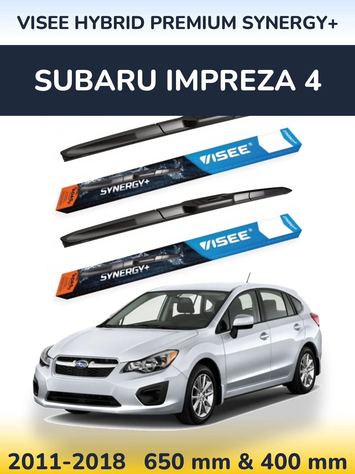 Torkarblad VISEE HYBRID PREMIUM SYNERGY+ för Subaru Impreza 4