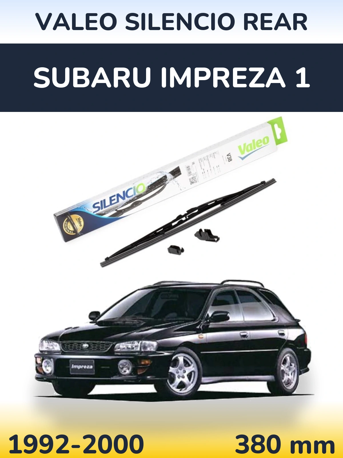 Torkarblad Valeo Silencio Rear för Subaru Impreza 1