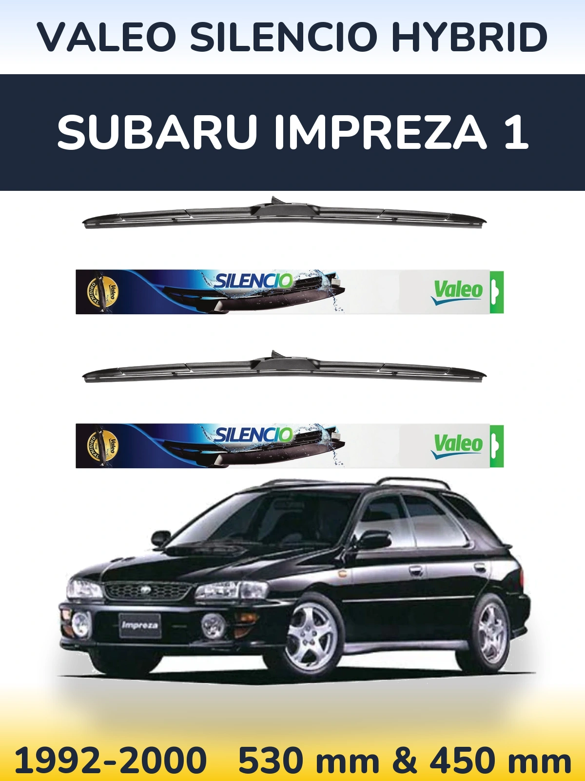 Torkarblad Valeo Silencio Hybrid för Subaru Impreza 1