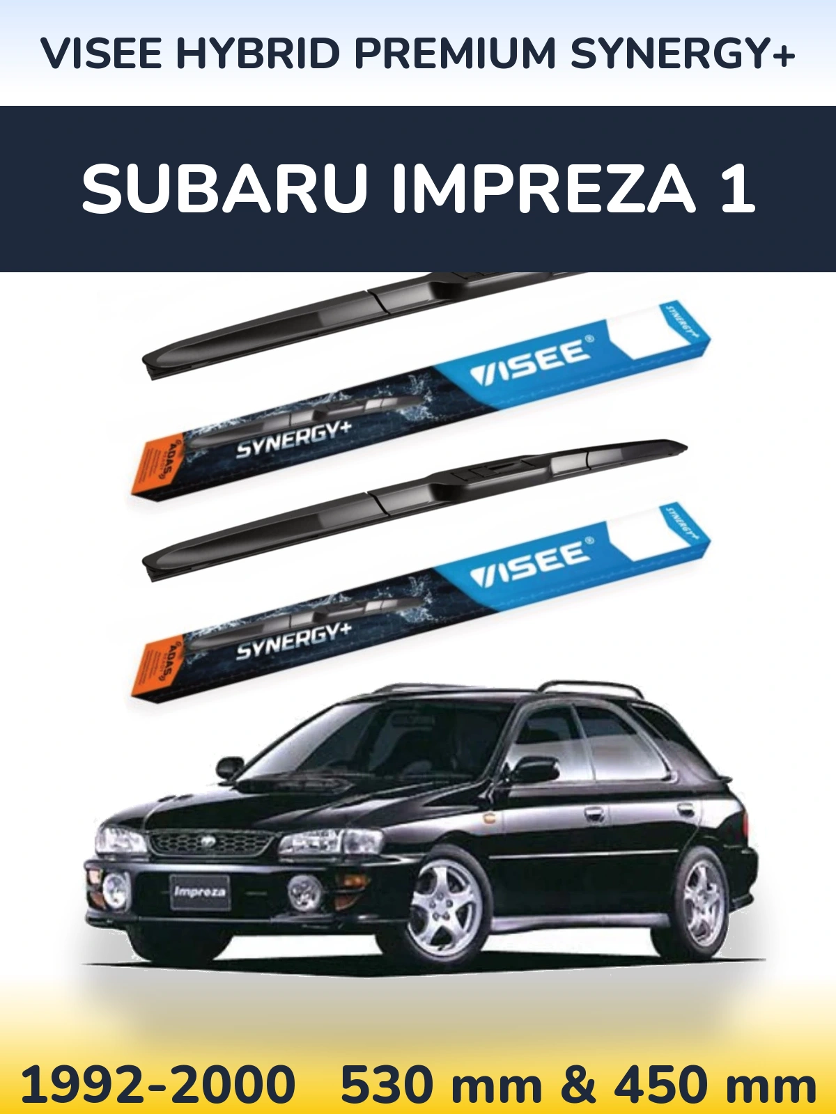 Torkarblad VISEE HYBRID PREMIUM SYNERGY+ för Subaru Impreza 1