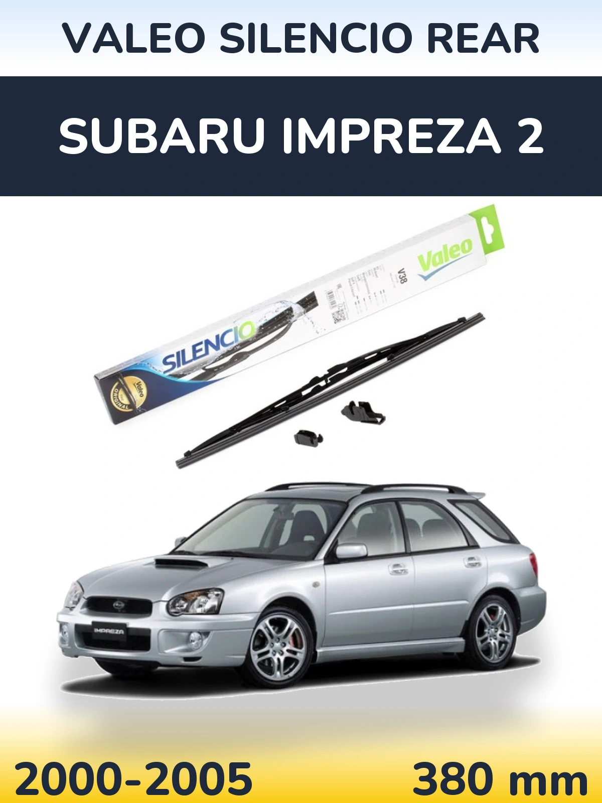 Torkarblad Valeo Silencio Rear för Subaru Impreza 2