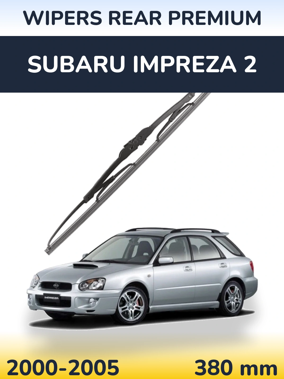 Задний дворник WIPERS REAR PREMIUM 380 мм для Subaru Impreza 2 2000-2005