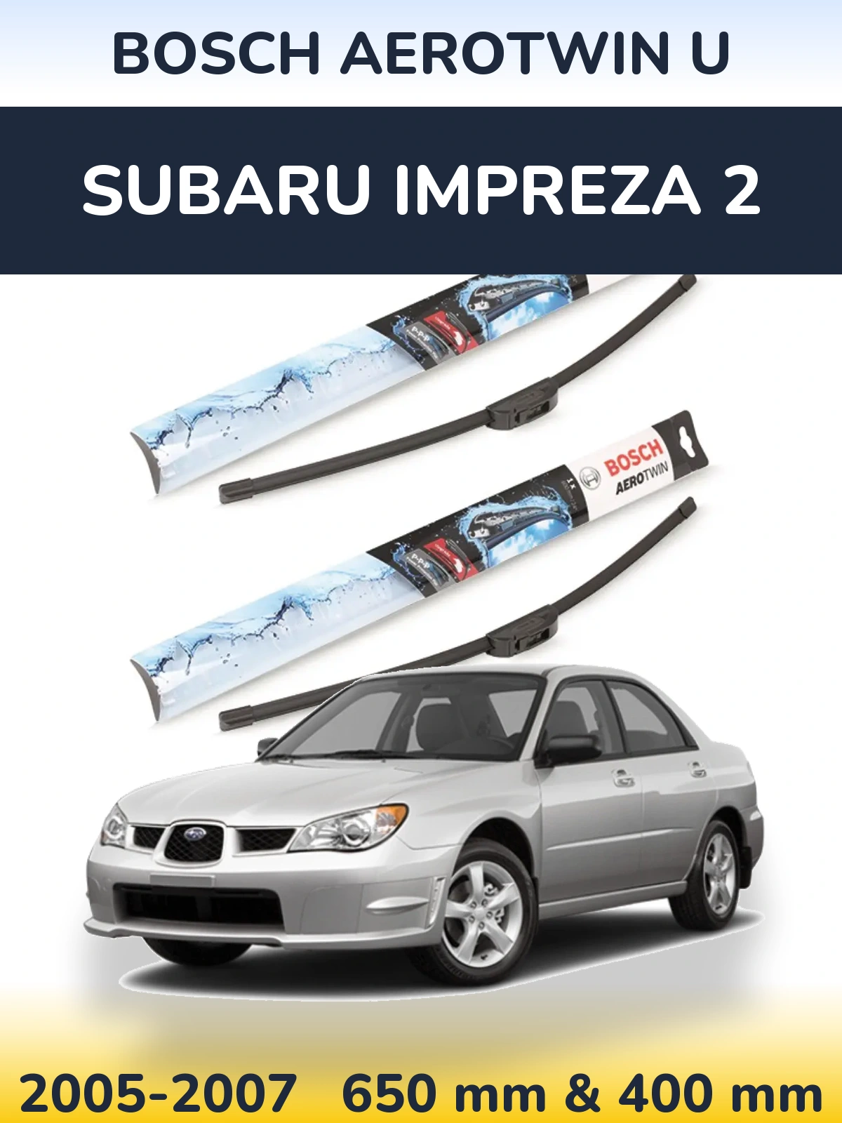 Torkarblad BOSCH AeroTwin U för Subaru Impreza 2