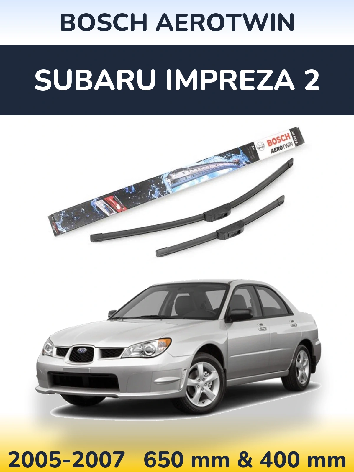 Torkarblad BOSCH AeroTwin för Subaru Impreza 2
