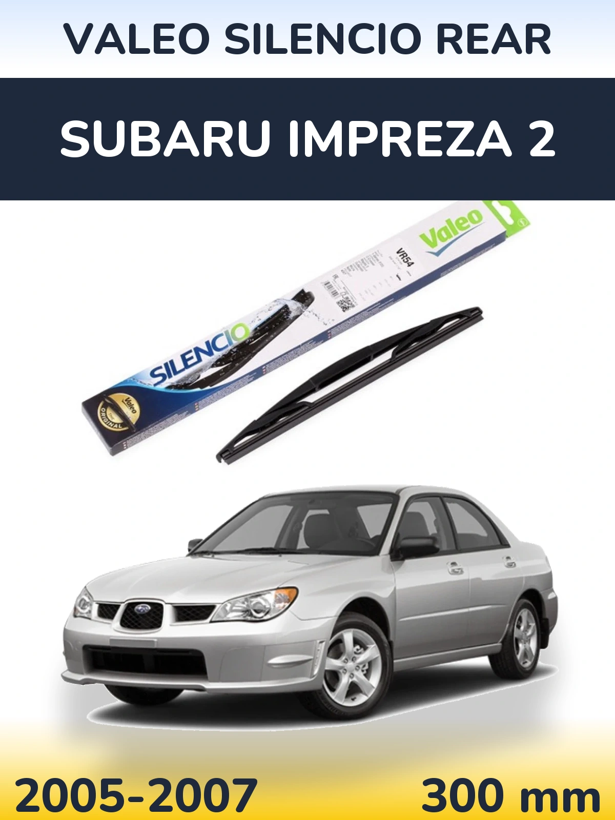 Torkarblad Valeo Silencio Rear för Subaru Impreza 2