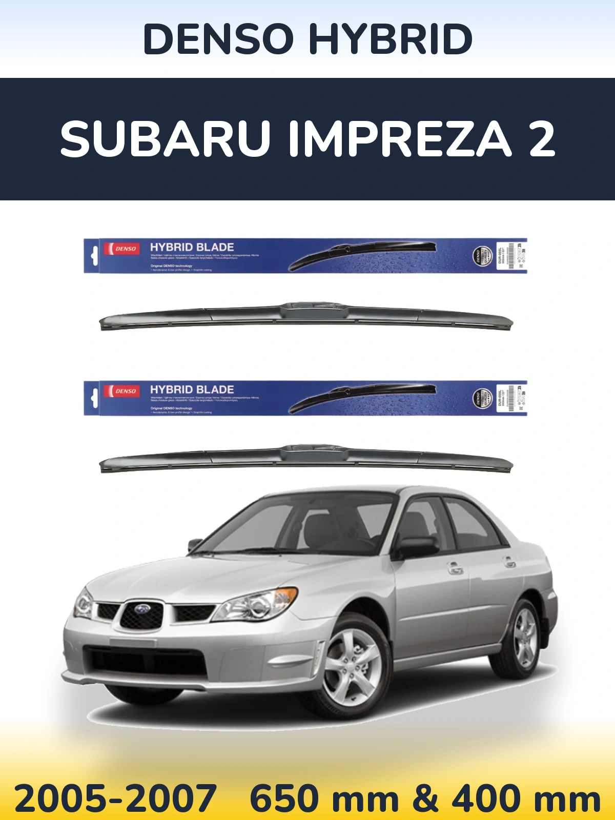 Torkarblad Denso Hybrid för Subaru Impreza 2