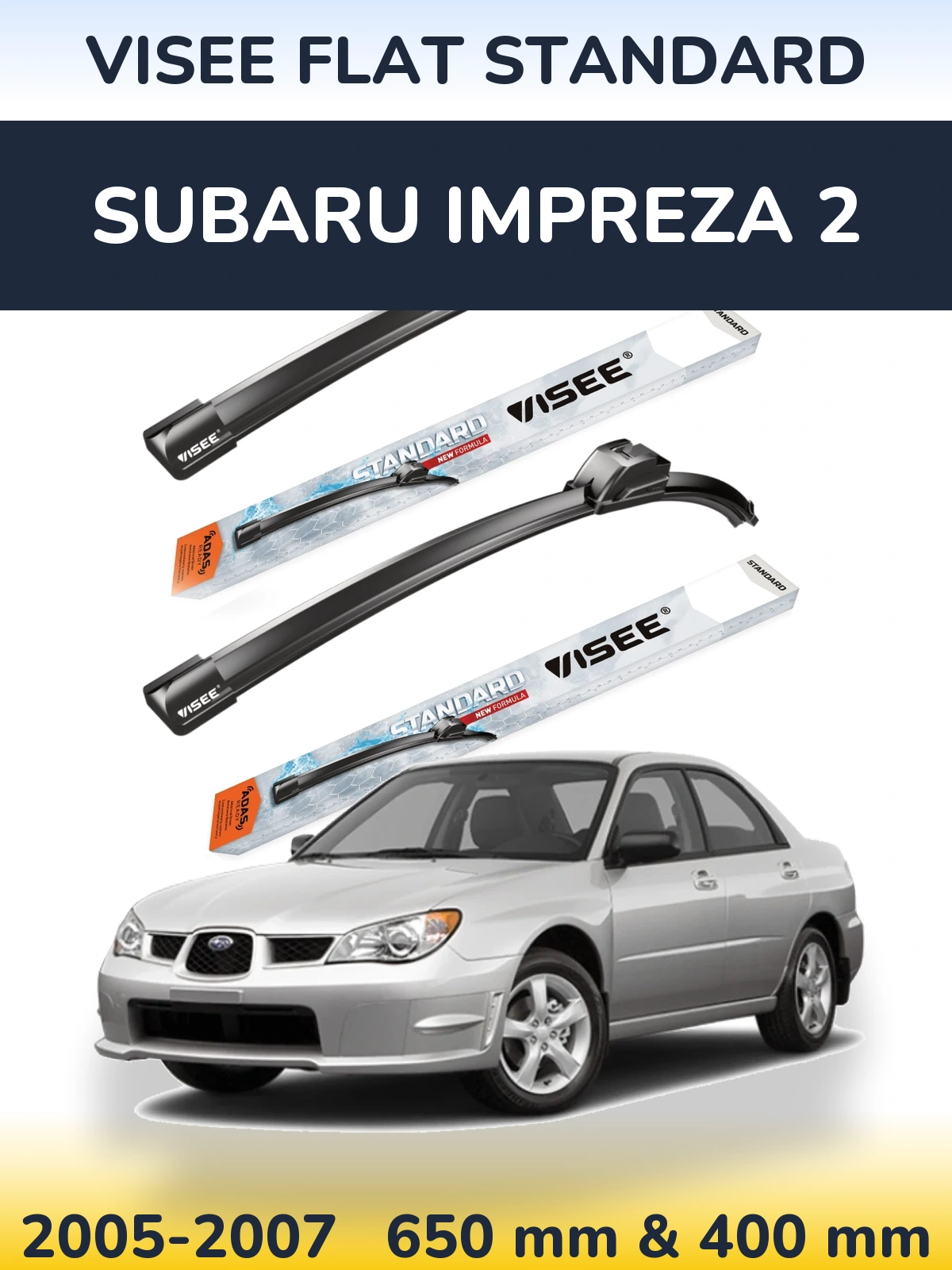 Torkarblad VISEE FLAT STANDARD för Subaru Impreza 2