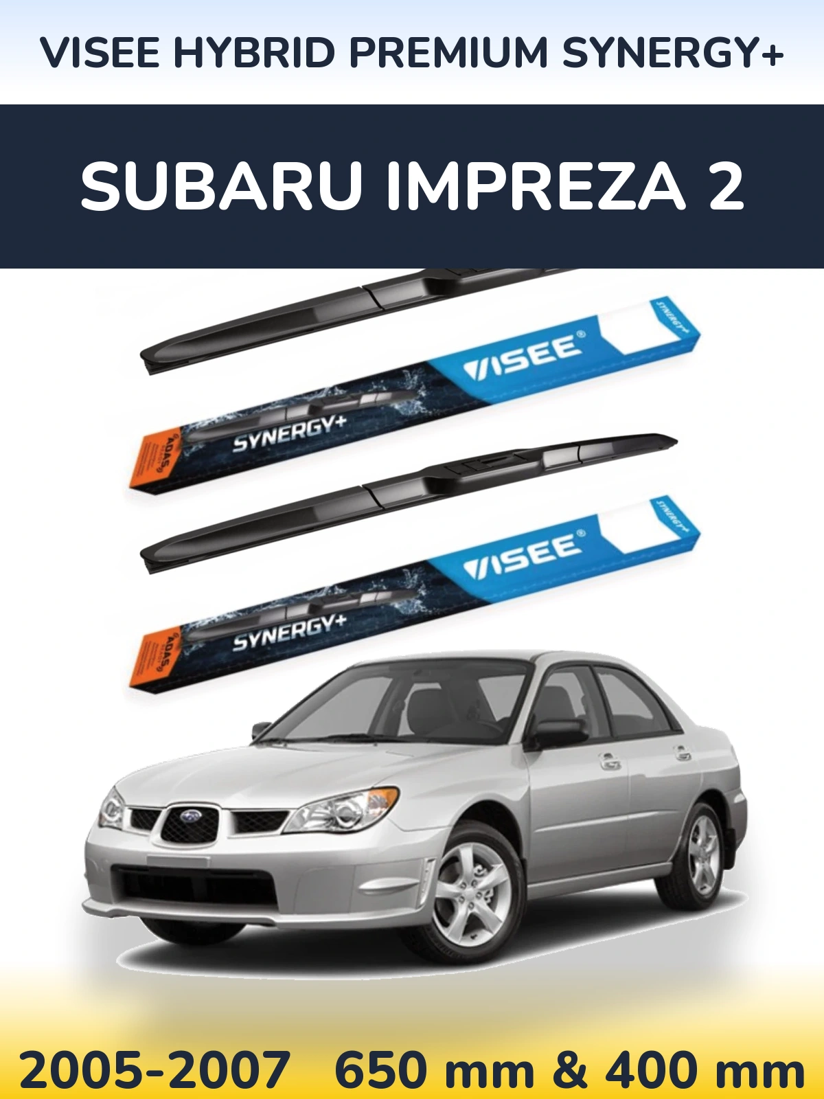 Torkarblad VISEE HYBRID PREMIUM SYNERGY+ för Subaru Impreza 2