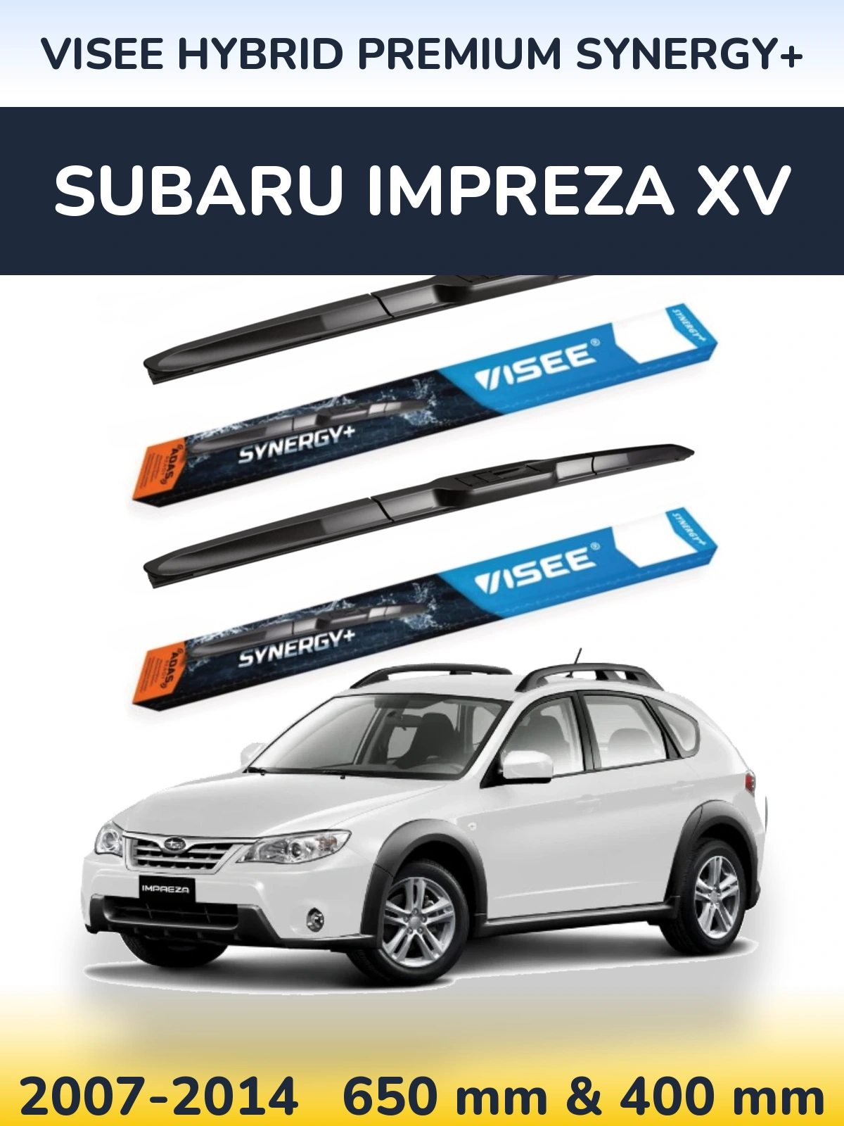 Torkarblad VISEE HYBRID PREMIUM SYNERGY+ för Subaru Impreza XV