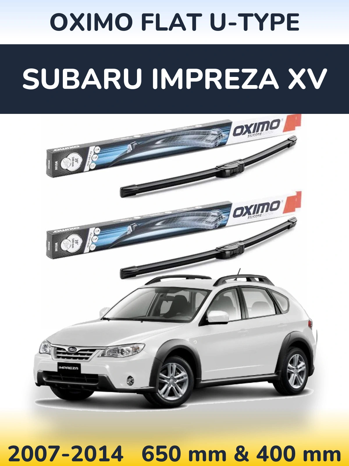 Torkarblad Oximo Flat U-type för Subaru Impreza XV
