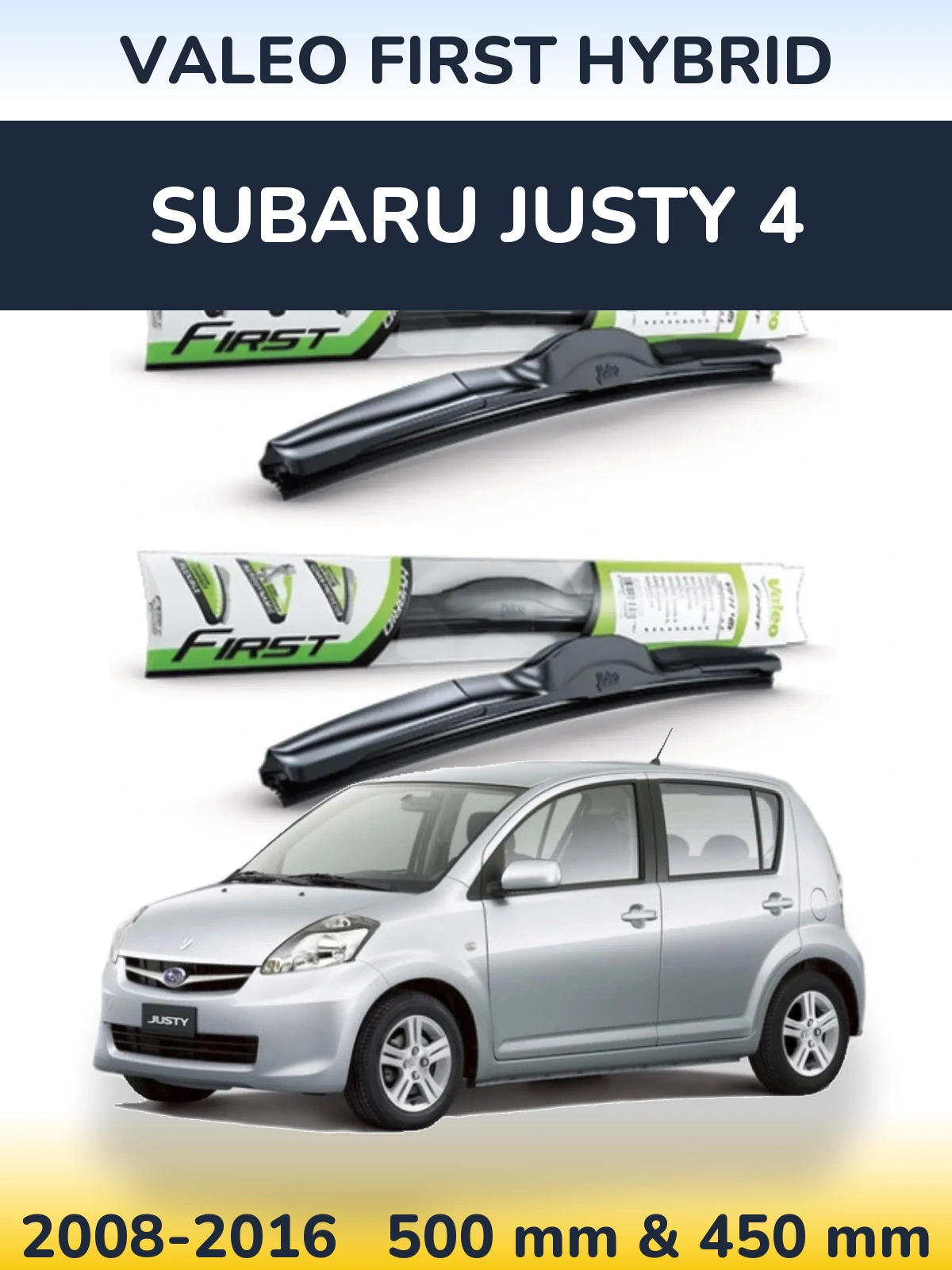 Torkarblad Valeo First Hybrid för Subaru Justy 4