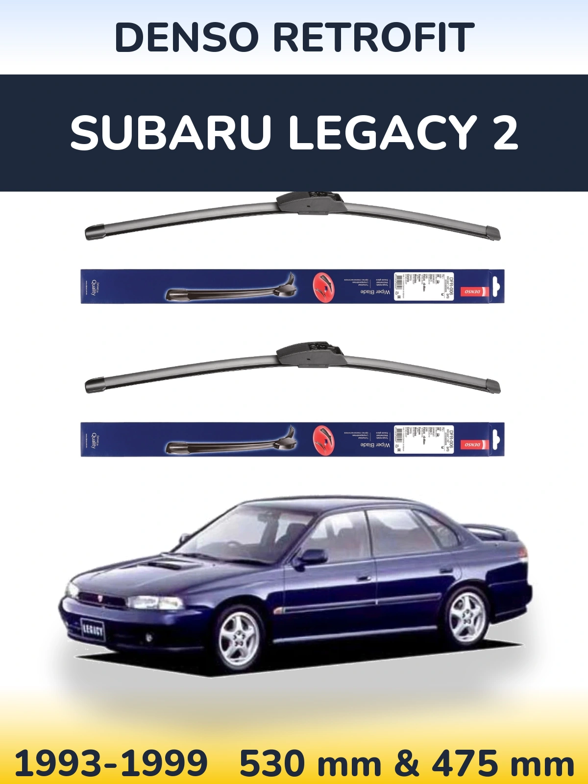 Torkarblad Denso Retrofit för Subaru Legacy 2