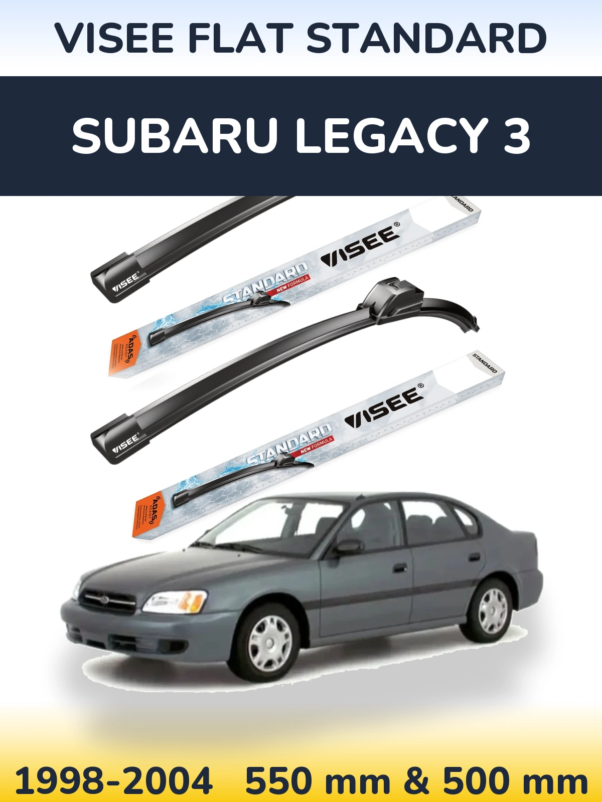 Torkarblad VISEE FLAT STANDARD för Subaru Legacy 3
