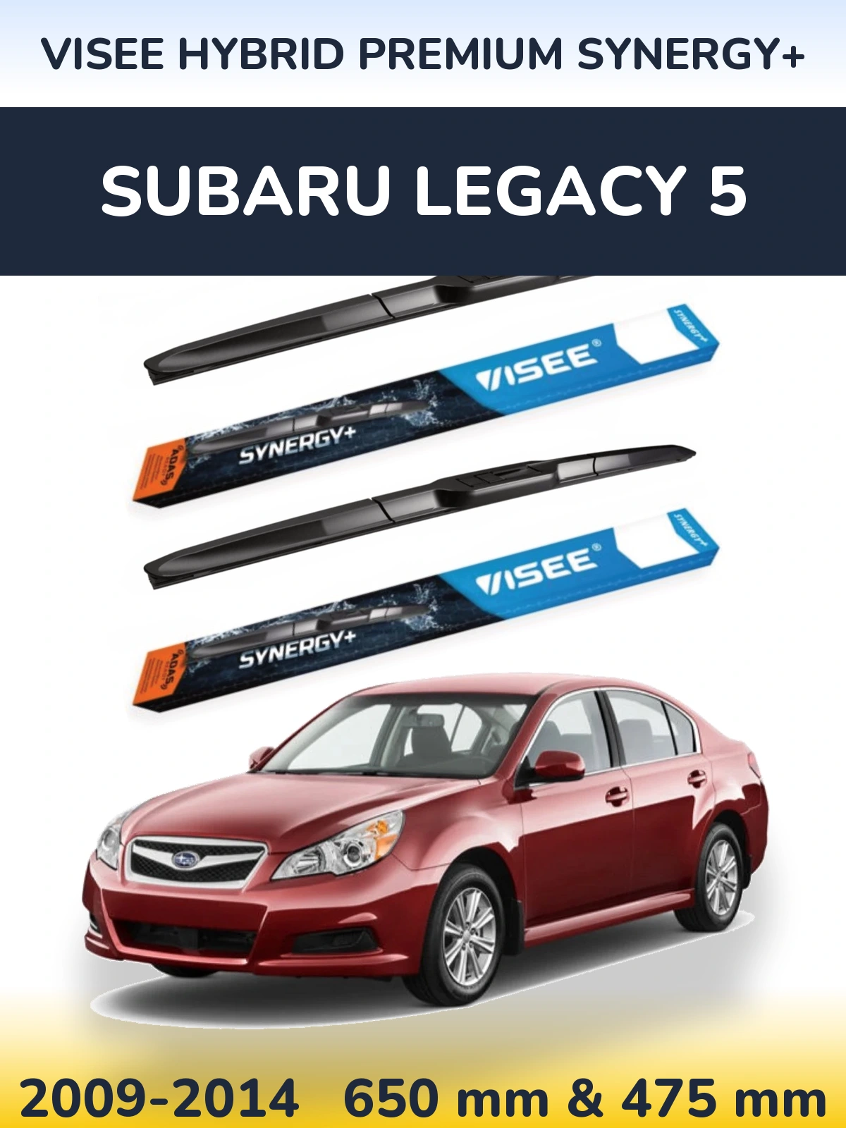 Torkarblad VISEE HYBRID PREMIUM SYNERGY+ för Subaru Legacy 5