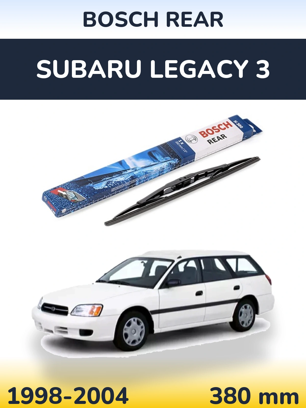 Torkarblad BOSCH Rear för Subaru Legacy 3