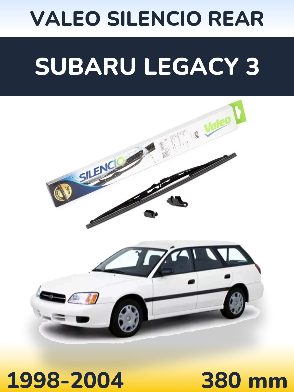 Torkarblad Valeo Silencio Rear för Subaru Legacy 3