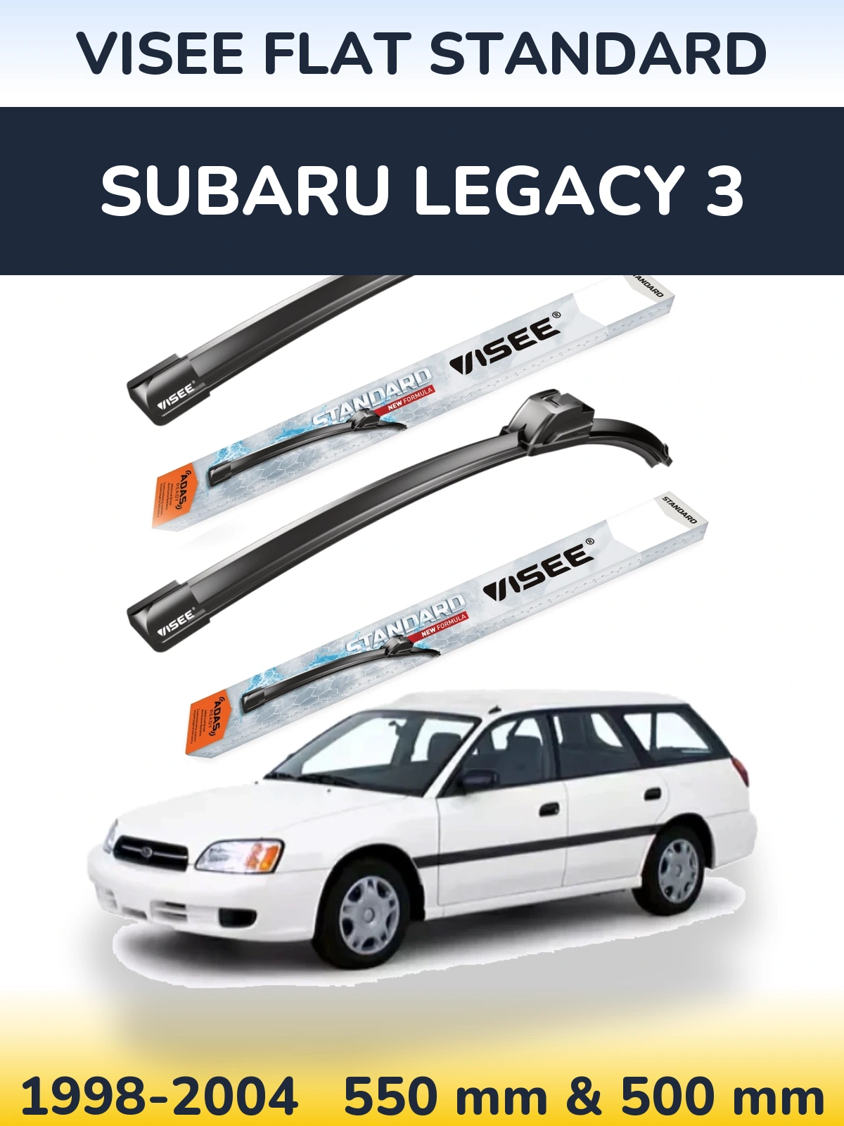 Torkarblad VISEE FLAT STANDARD för Subaru Legacy 3