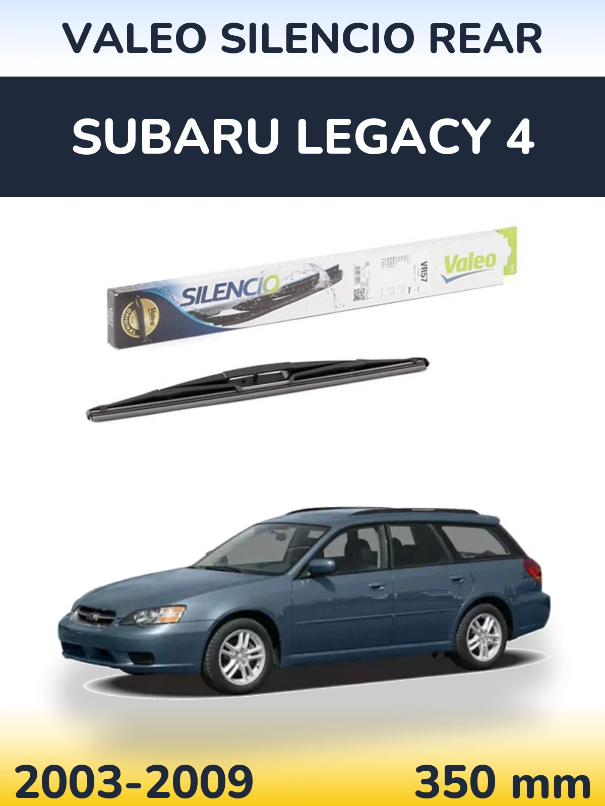 Torkarblad Valeo Silencio Rear för Subaru Legacy 4