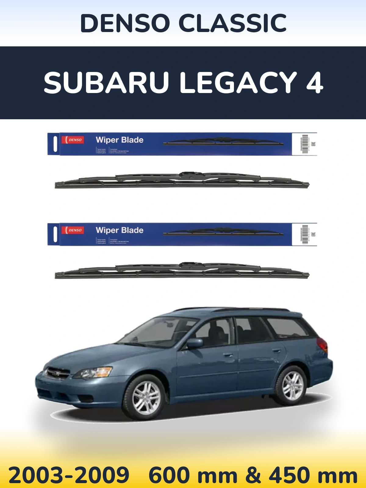 Torkarblad Denso Classic för Subaru Legacy 4
