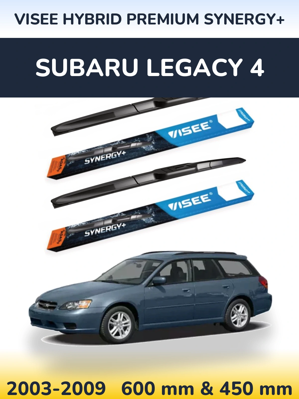 Torkarblad VISEE HYBRID PREMIUM SYNERGY+ för Subaru Legacy 4