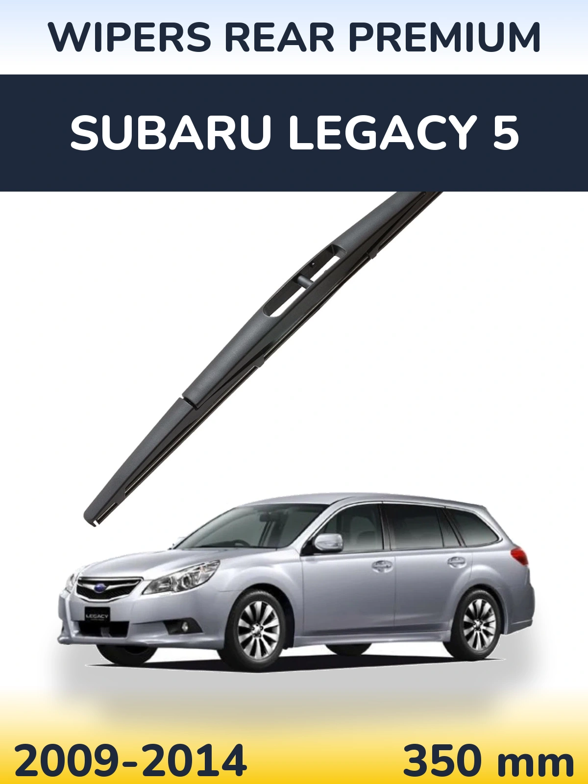 Rear wiper blade WIPERS REAR PREMIUM 350 mm for Subaru Legacy 5 2009-2014