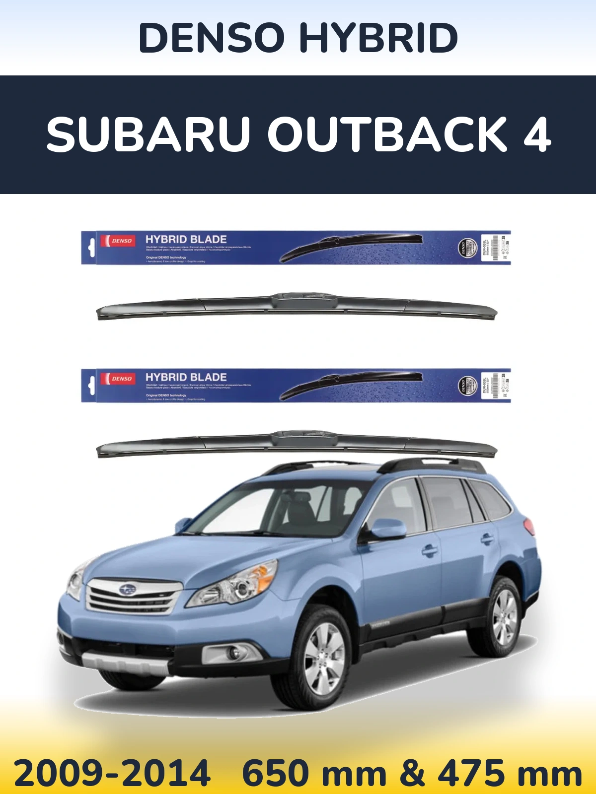 Torkarblad Denso Hybrid för Subaru Outback 4