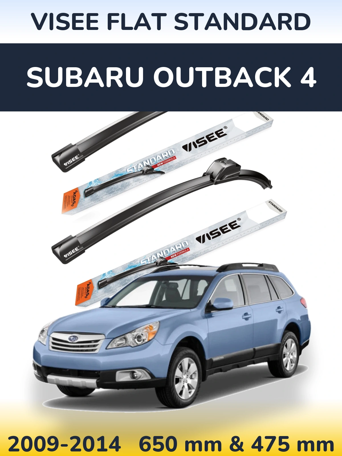 Torkarblad VISEE FLAT STANDARD för Subaru Outback 4