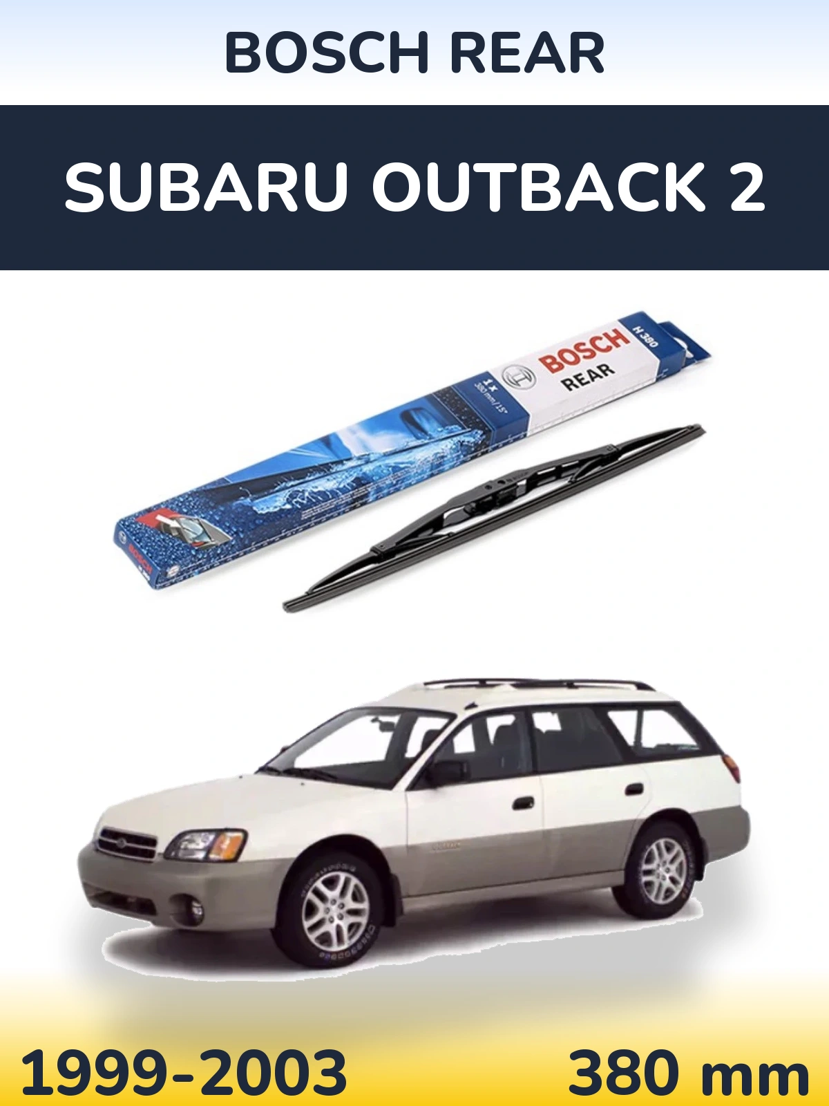 Torkarblad BOSCH Rear för Subaru Outback 2