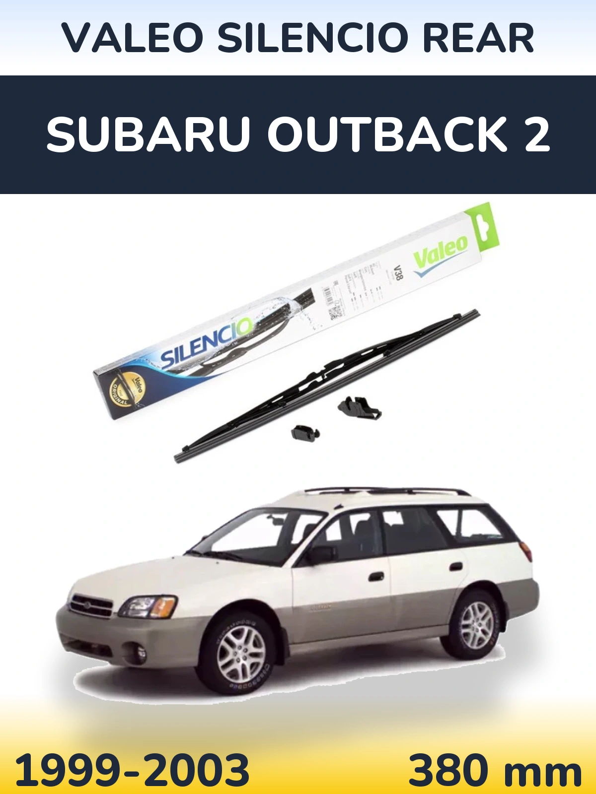 Torkarblad Valeo Silencio Rear för Subaru Outback 2