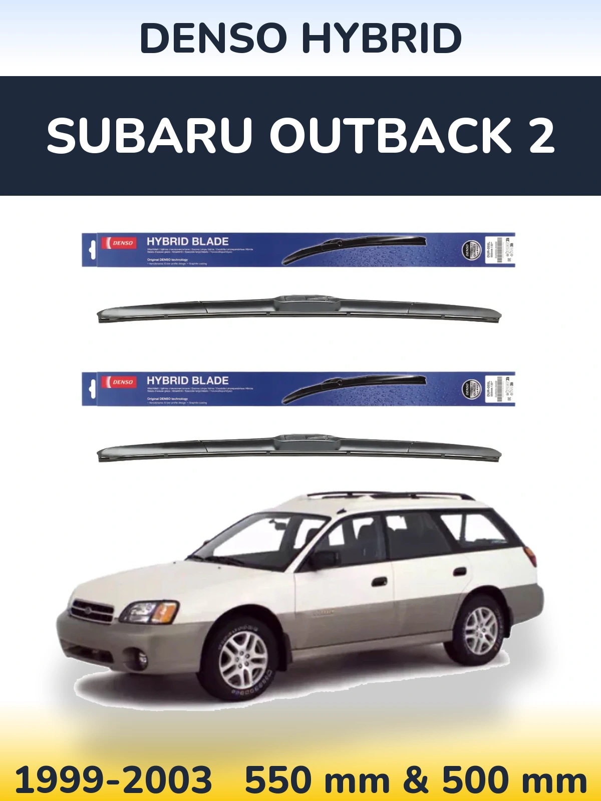 Torkarblad Denso Hybrid för Subaru Outback 2