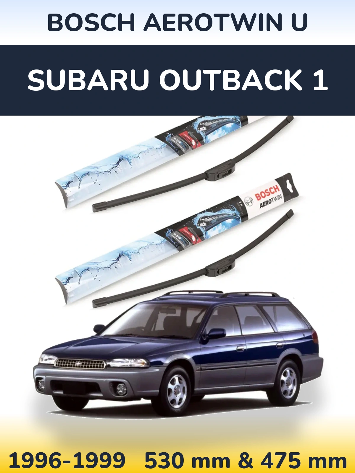 Torkarblad BOSCH AeroTwin U för Subaru Outback 1
