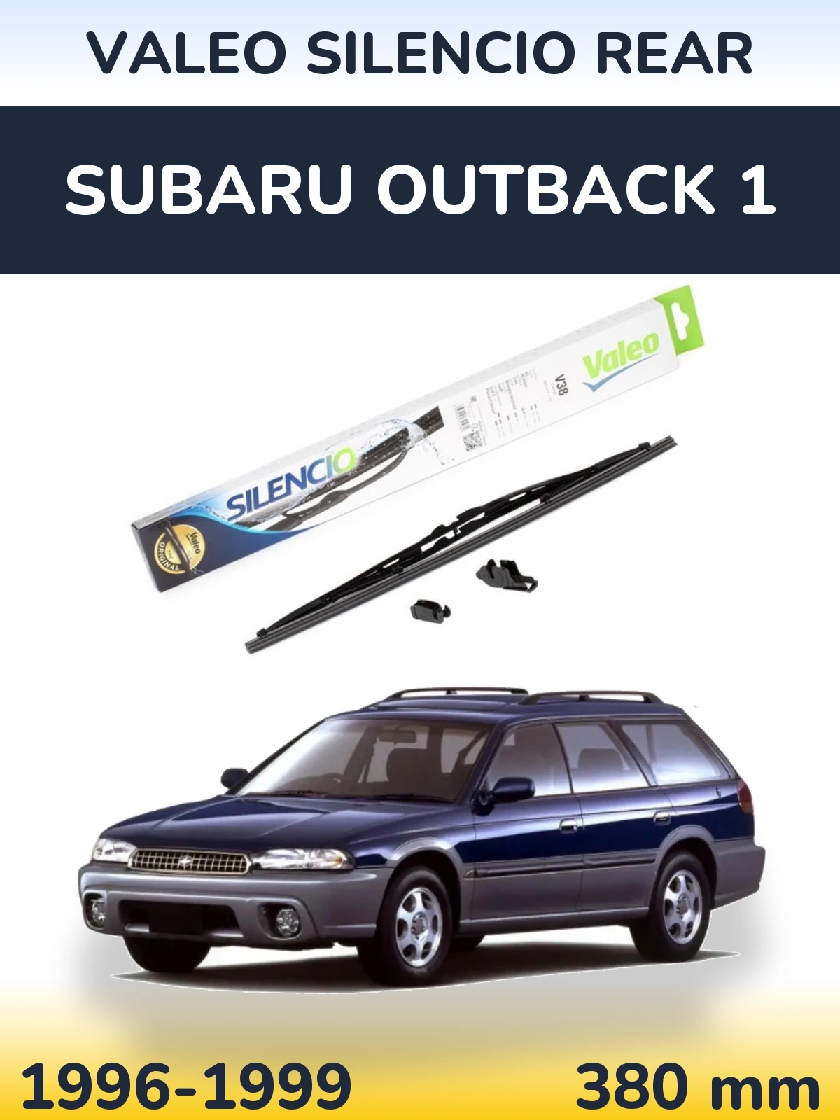 Задня щітка Valeo Silencio Rear 380 мм для Subaru Outback 1 1996-1999
