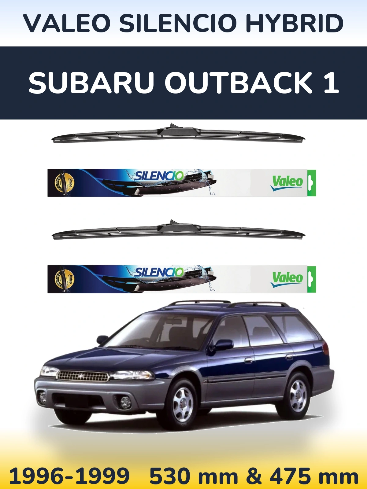 Torkarblad Valeo Silencio Hybrid för Subaru Outback 1