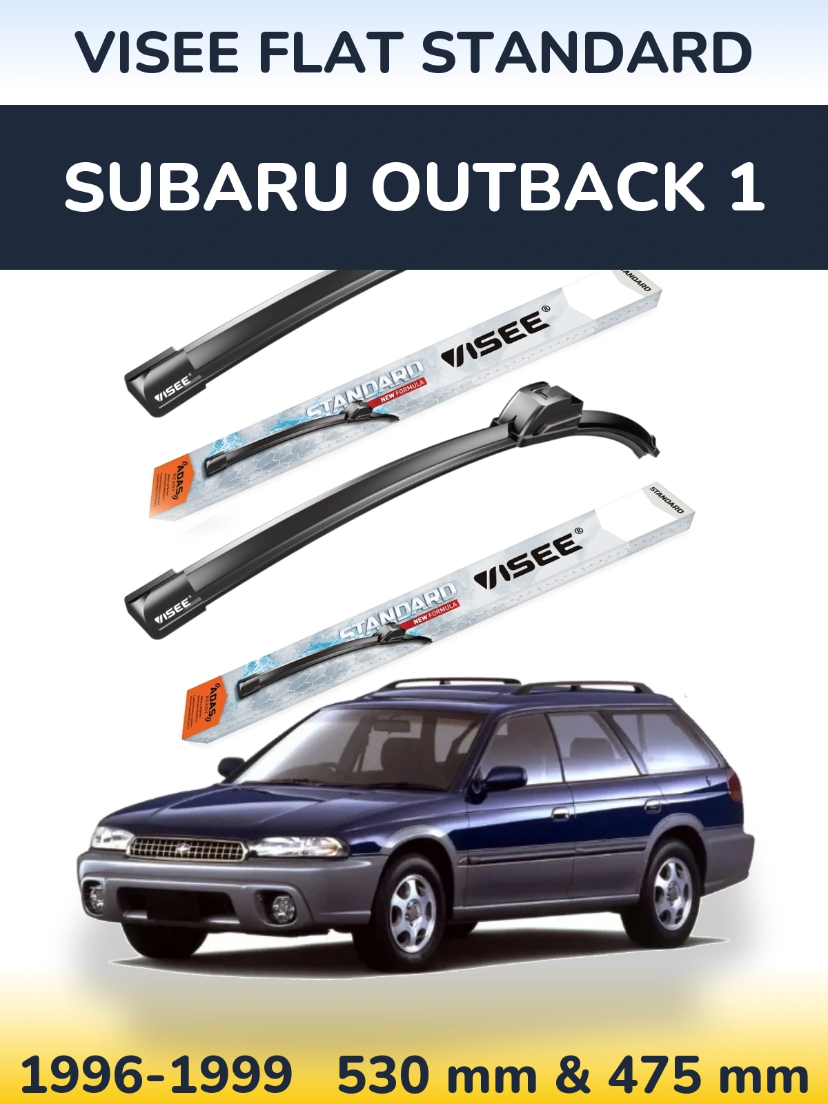 Torkarblad VISEE FLAT STANDARD för Subaru Outback 1