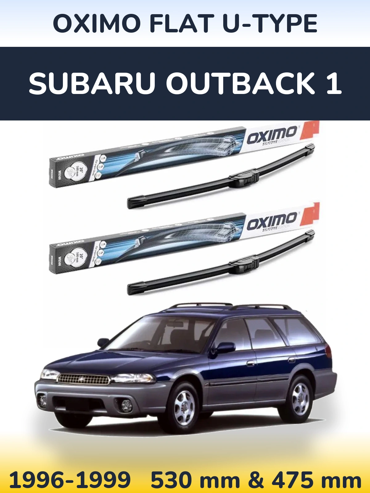 Torkarblad Oximo Flat U-type för Subaru Outback 1
