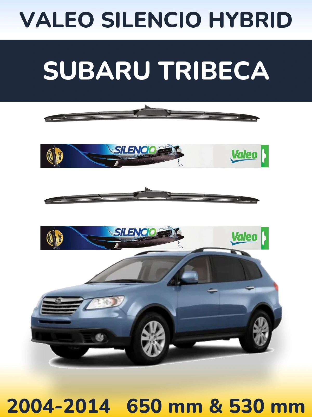 Torkarblad Valeo Silencio Hybrid för Subaru Tribeca