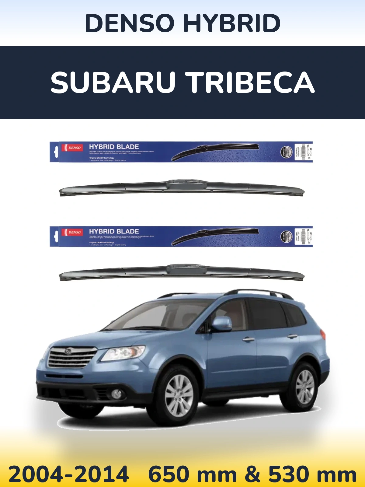 Torkarblad Denso Hybrid för Subaru Tribeca
