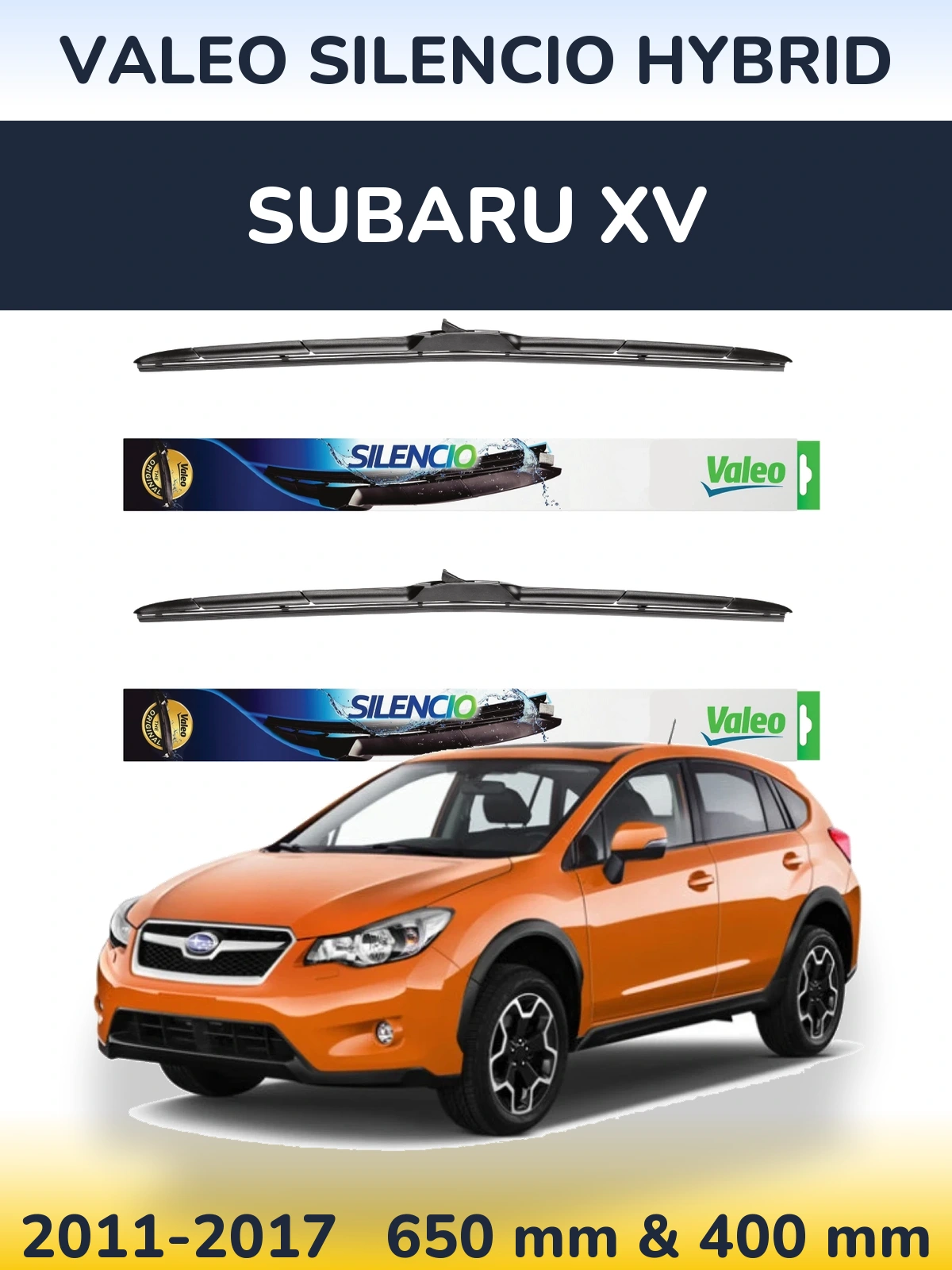 Torkarblad Valeo Silencio Hybrid för Subaru XV