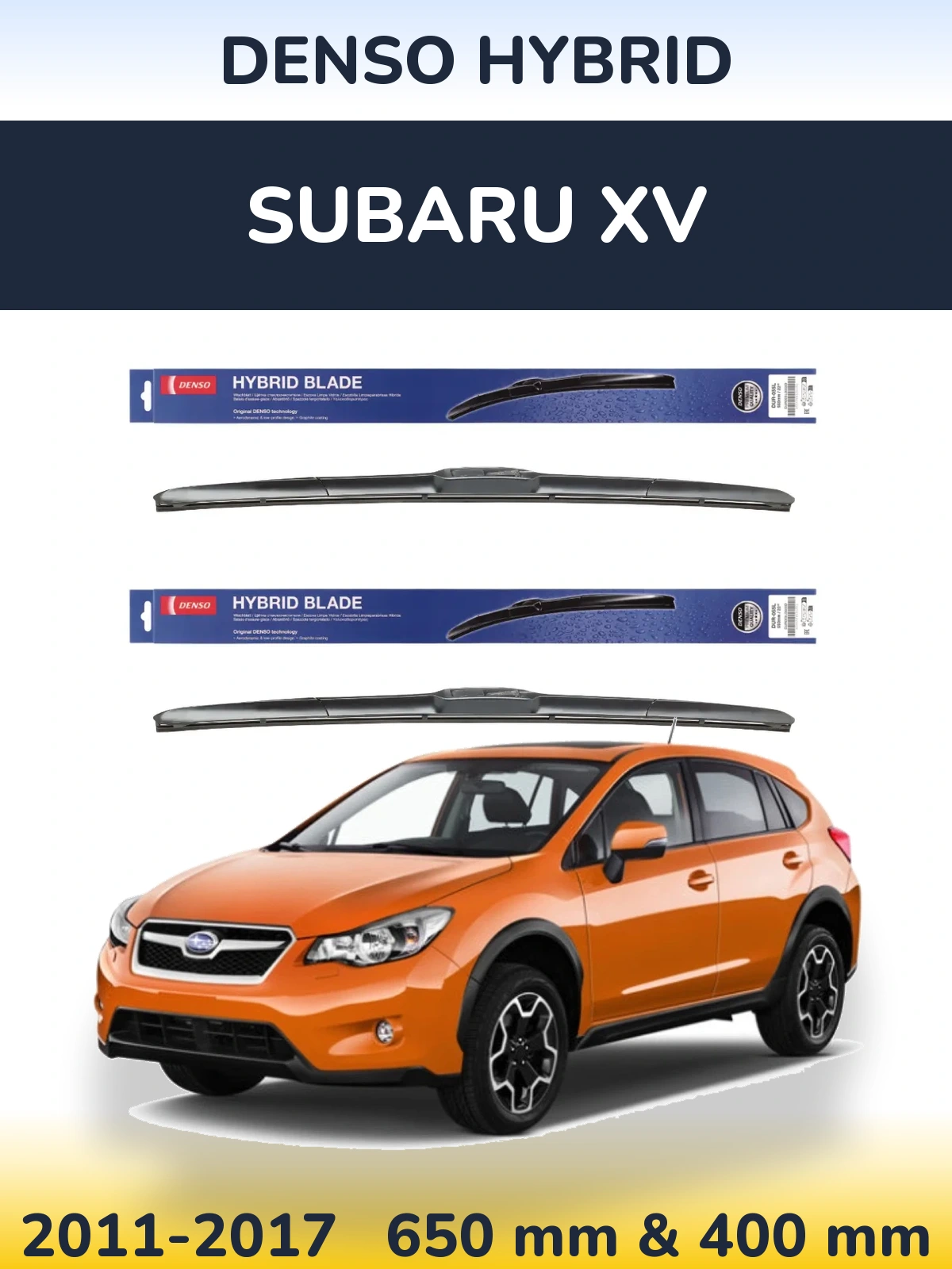Torkarblad Denso Hybrid för Subaru XV