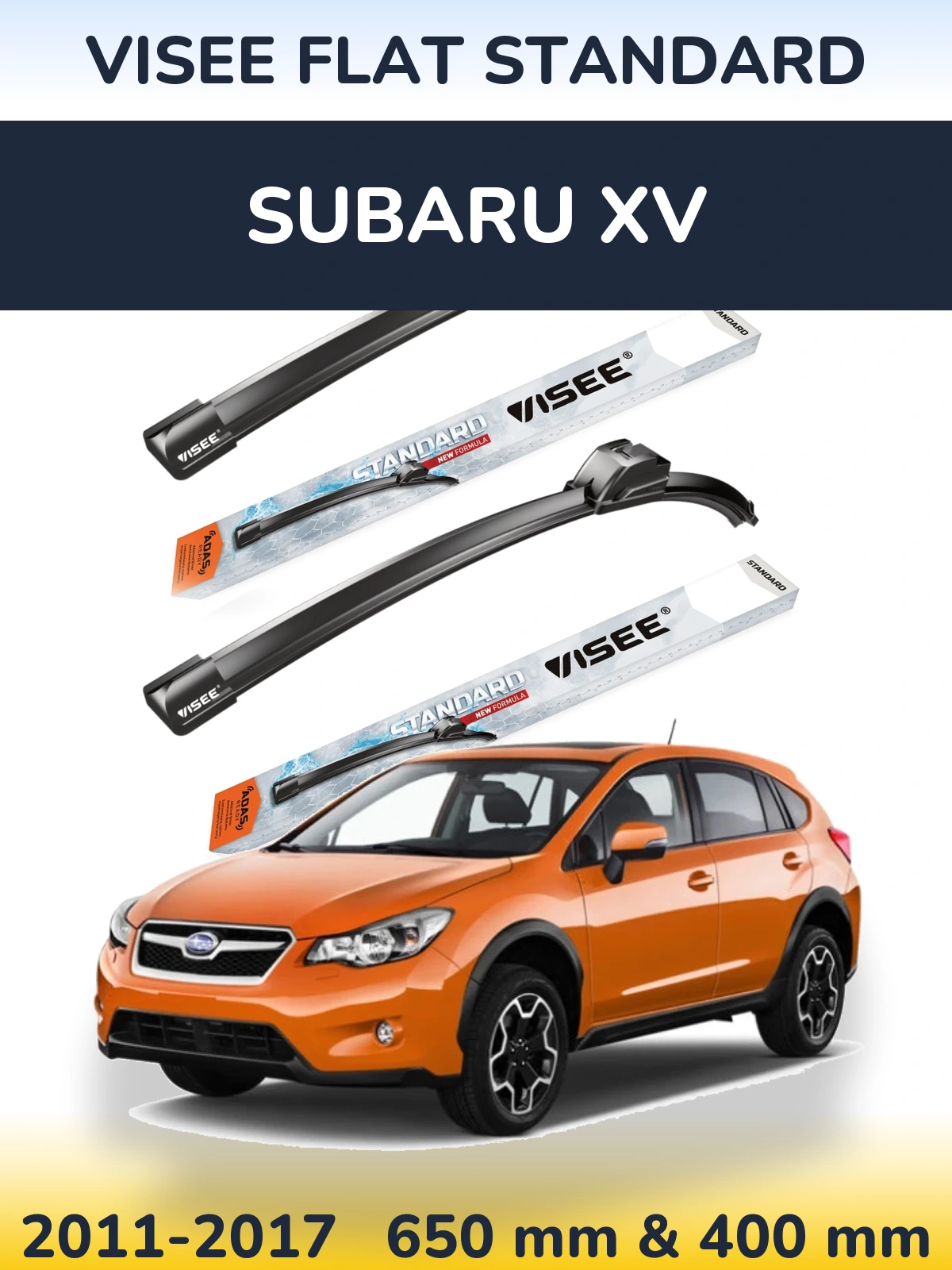 Torkarblad VISEE FLAT STANDARD för Subaru XV