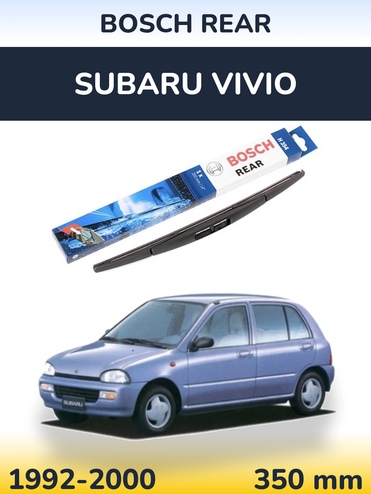 Torkarblad BOSCH Rear för Subaru Vivio